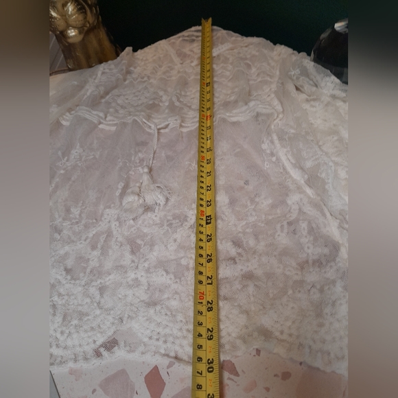 White embroidered top size M/L, NWT - Picture 5 of 5